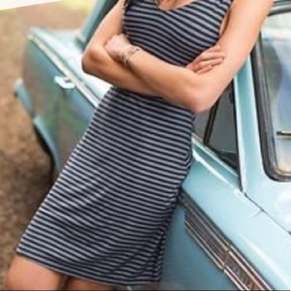 NWOT Athleta Navy Santorini Dress